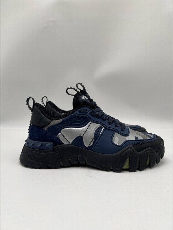 Valentino Garavani Other - Valentino Garavani Rockrunner Plus camouflage sneakers Blue Size 38